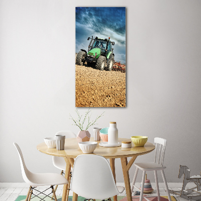 Print on a a glass Tractor