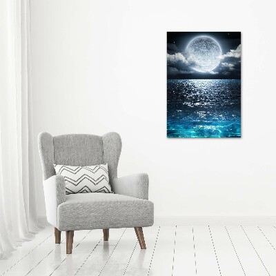 Glass art picture full moon