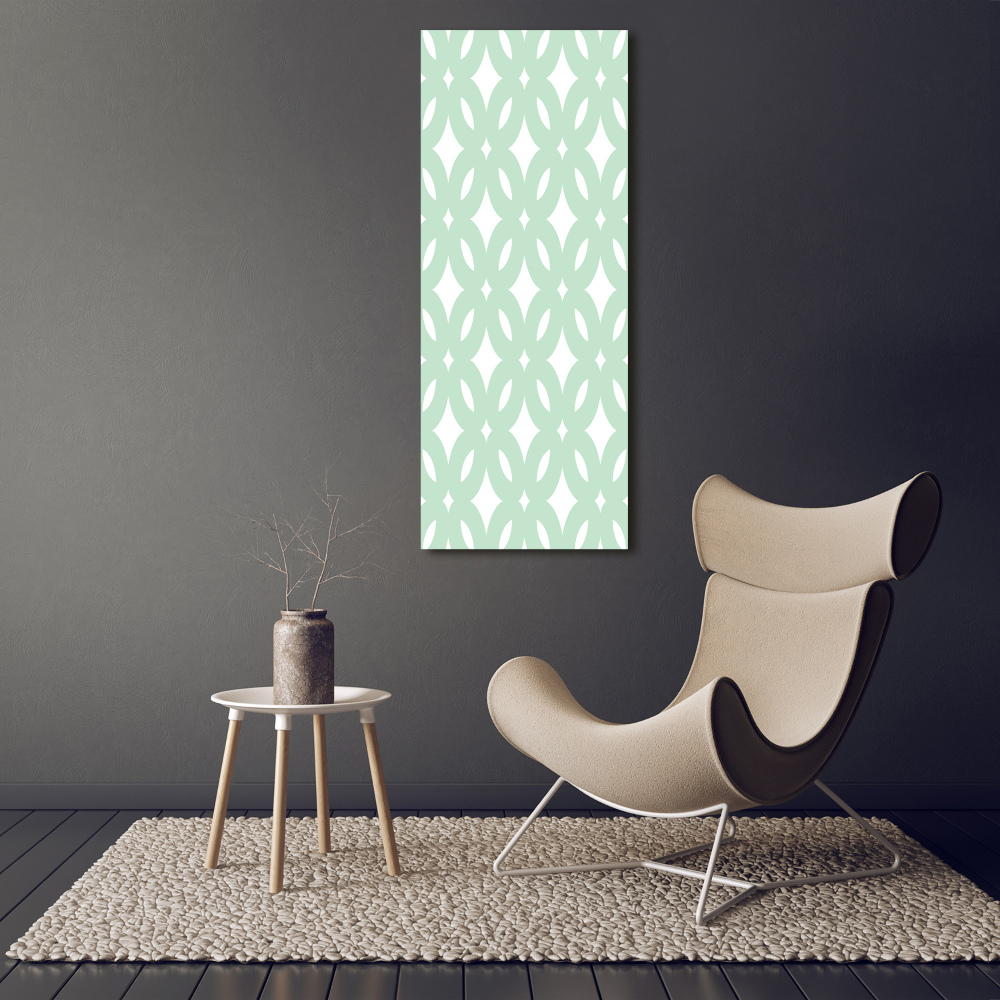 Print on a a glass Geometric background