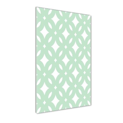 Print on a a glass Geometric background