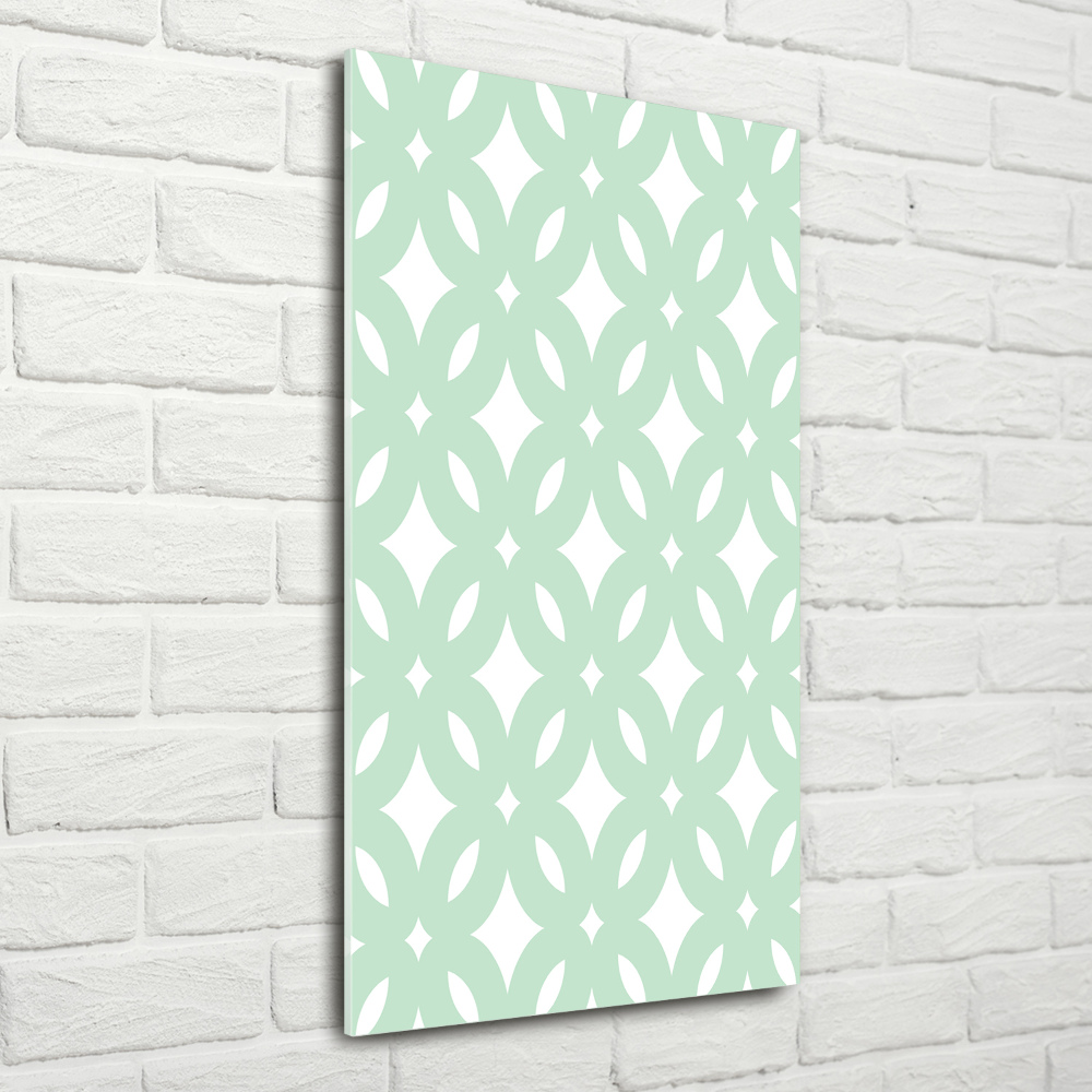 Print on a a glass Geometric background