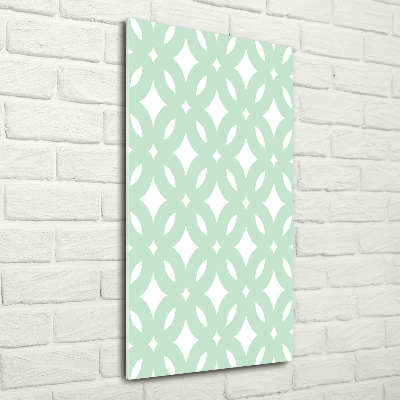 Print on a a glass Geometric background