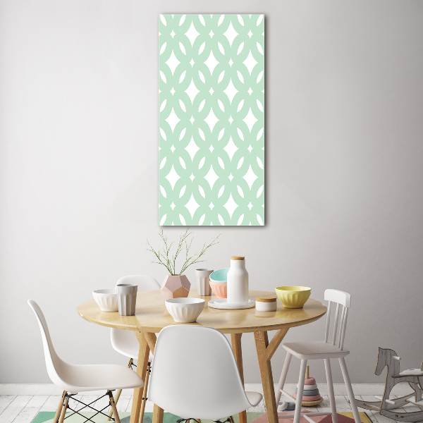 Print on a a glass Geometric background