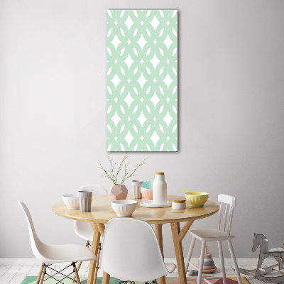 Print on a a glass Geometric background