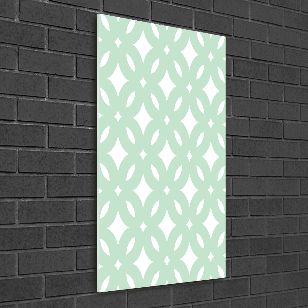 Print on a a glass Geometric background