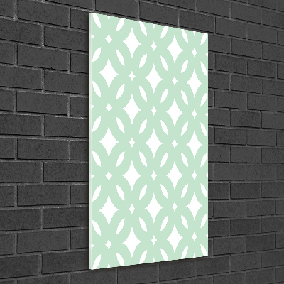 Print on a a glass Geometric background