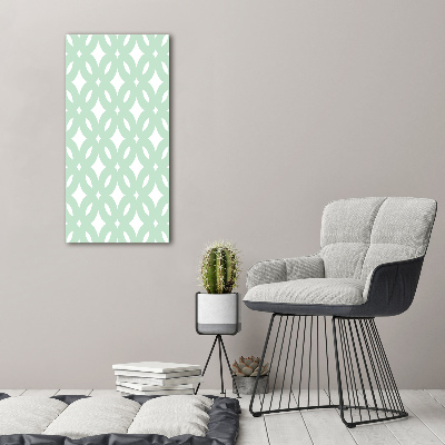 Print on a a glass Geometric background