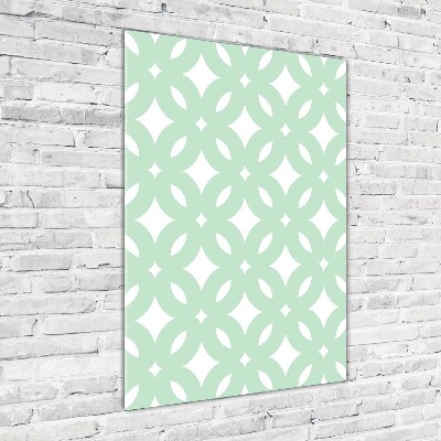 Print on a a glass Geometric background