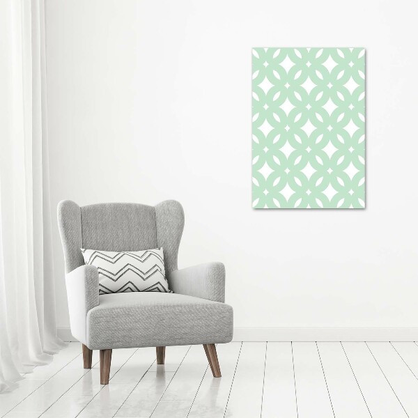 Print on a a glass Geometric background