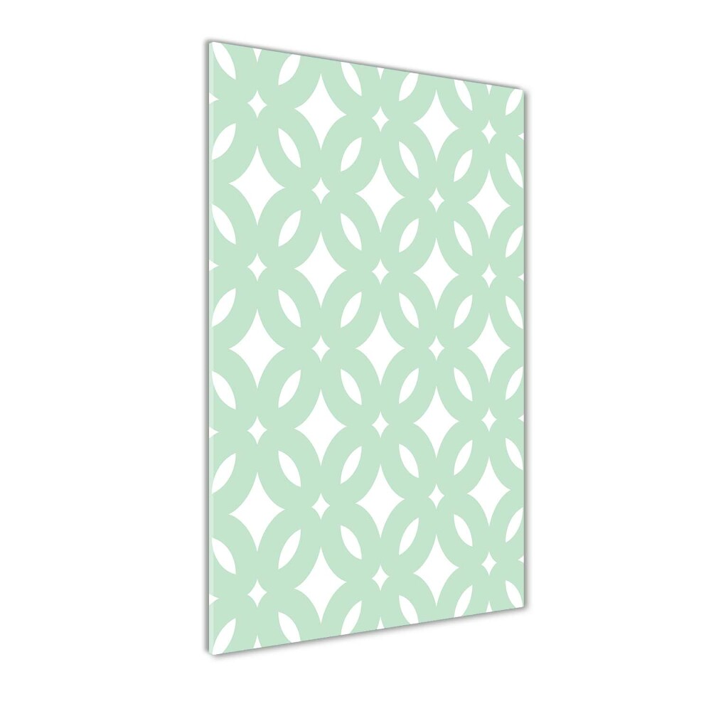 Print on a a glass Geometric background