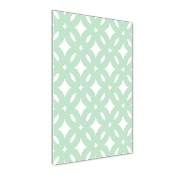 Print on a a glass Geometric background