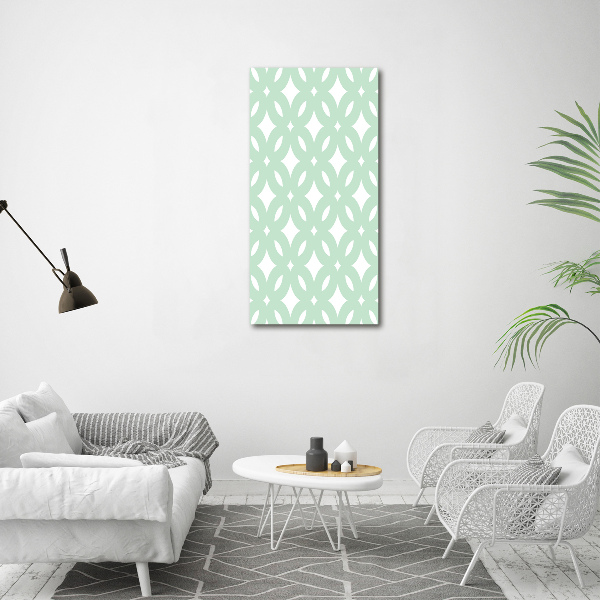 Print on a a glass Geometric background