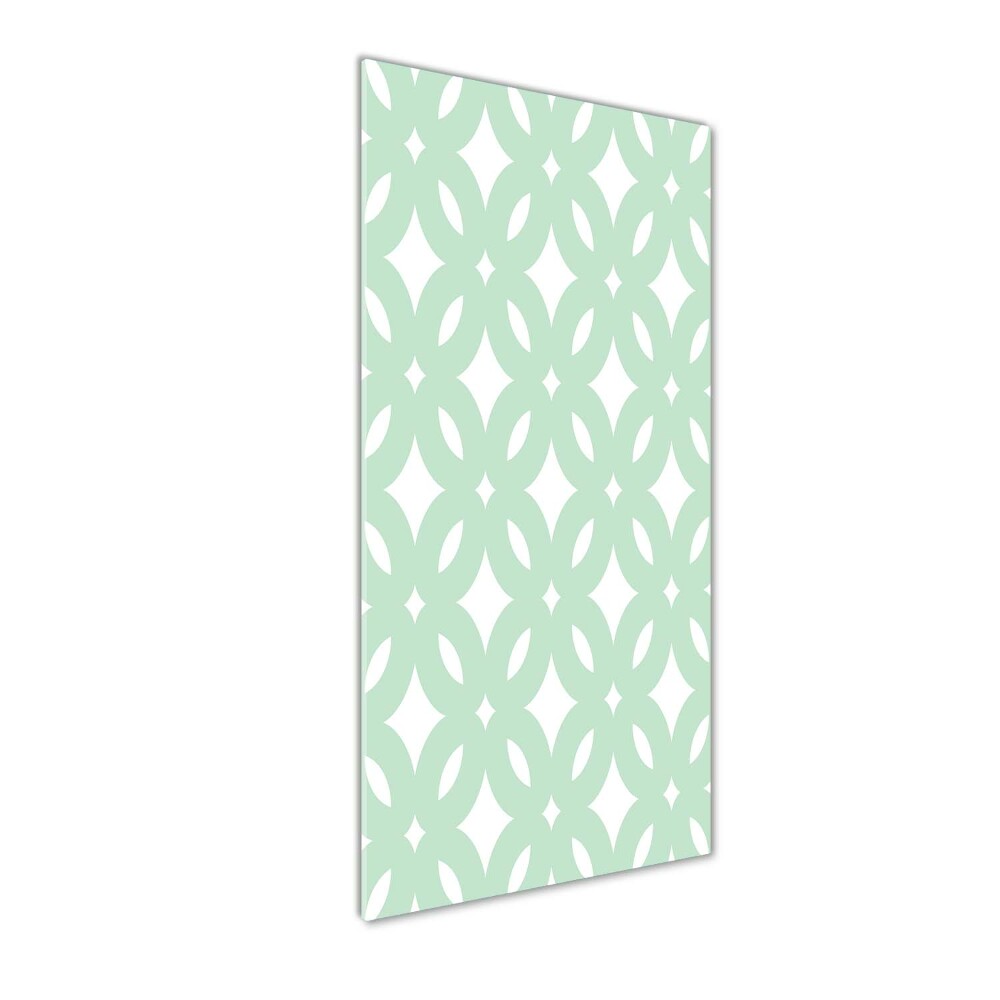 Print on a a glass Geometric background