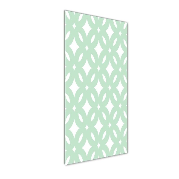 Print on a a glass Geometric background