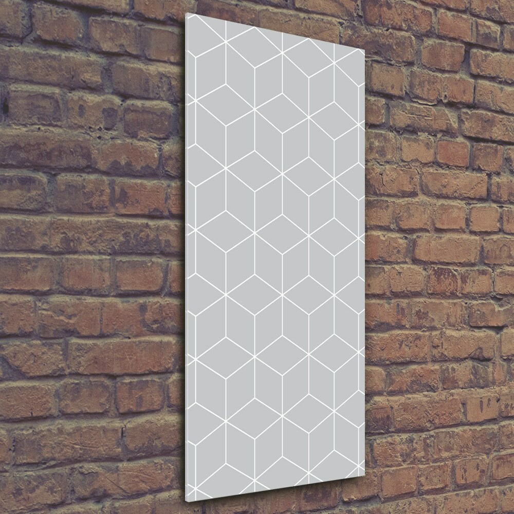 Wall art on glass Geometric background