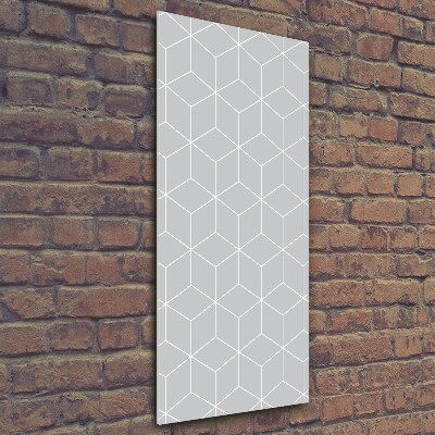 Wall art on glass Geometric background