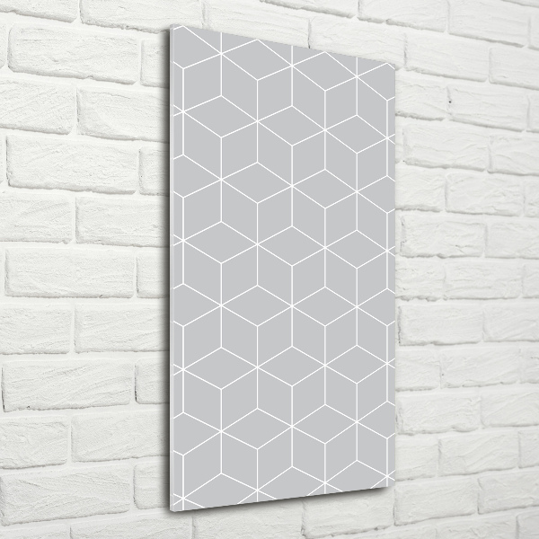 Wall art on glass Geometric background