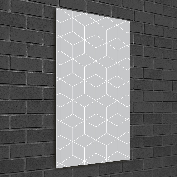 Wall art on glass Geometric background