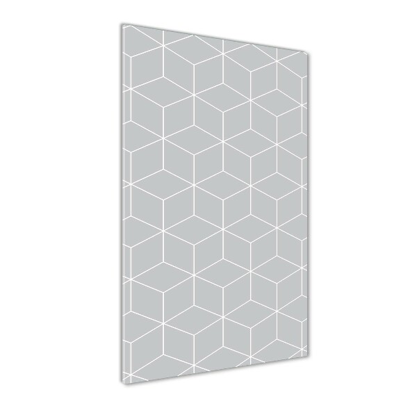 Wall art on glass Geometric background