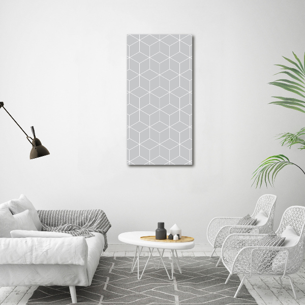 Wall art on glass Geometric background