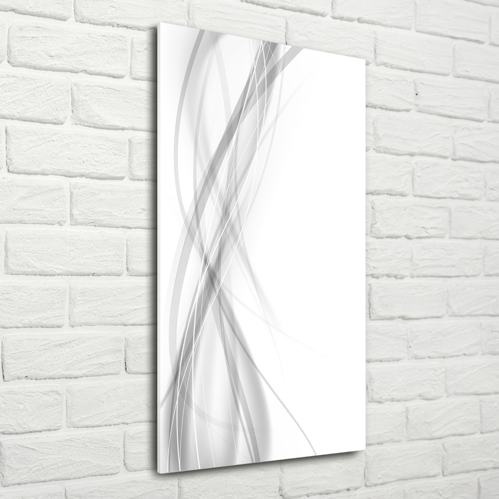 Wall art on glass Wave abstraction