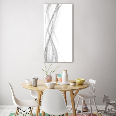 Wall art on glass Wave abstraction