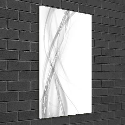 Wall art on glass Wave abstraction