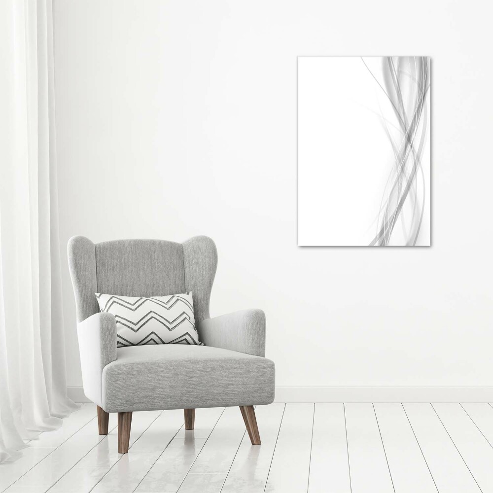 Wall art on glass Wave abstraction