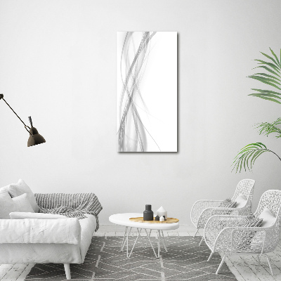 Wall art on glass Wave abstraction