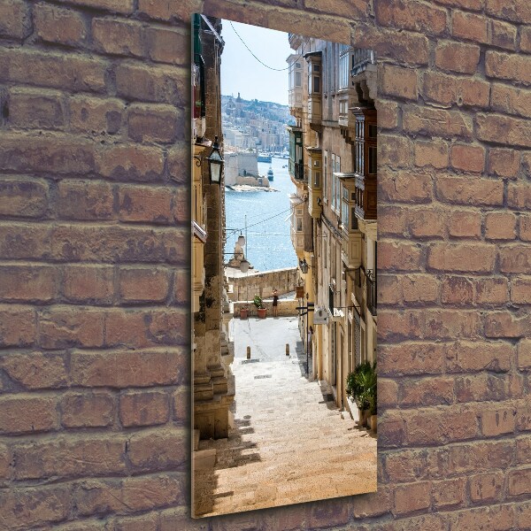 Photo printed on glass Streets in Malta