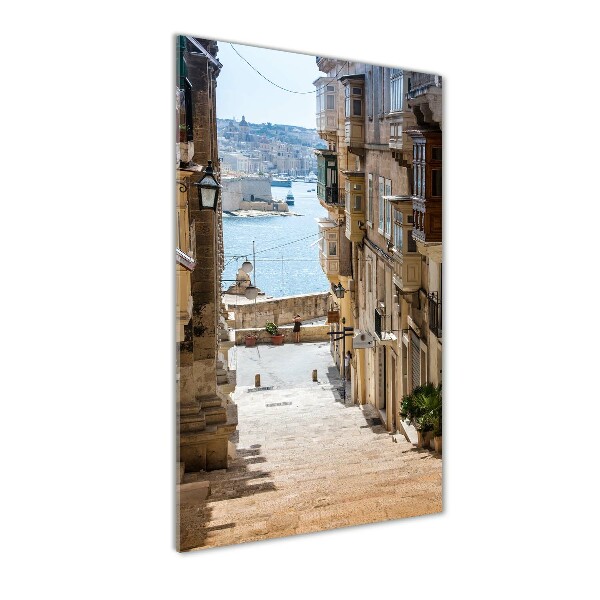 Photo printed on glass Streets in Malta