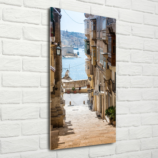 Photo printed on glass Streets in Malta