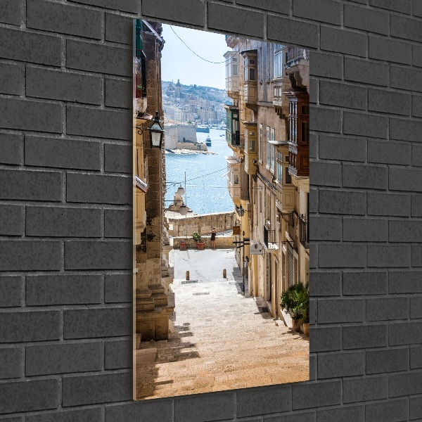 Photo printed on glass Streets in Malta