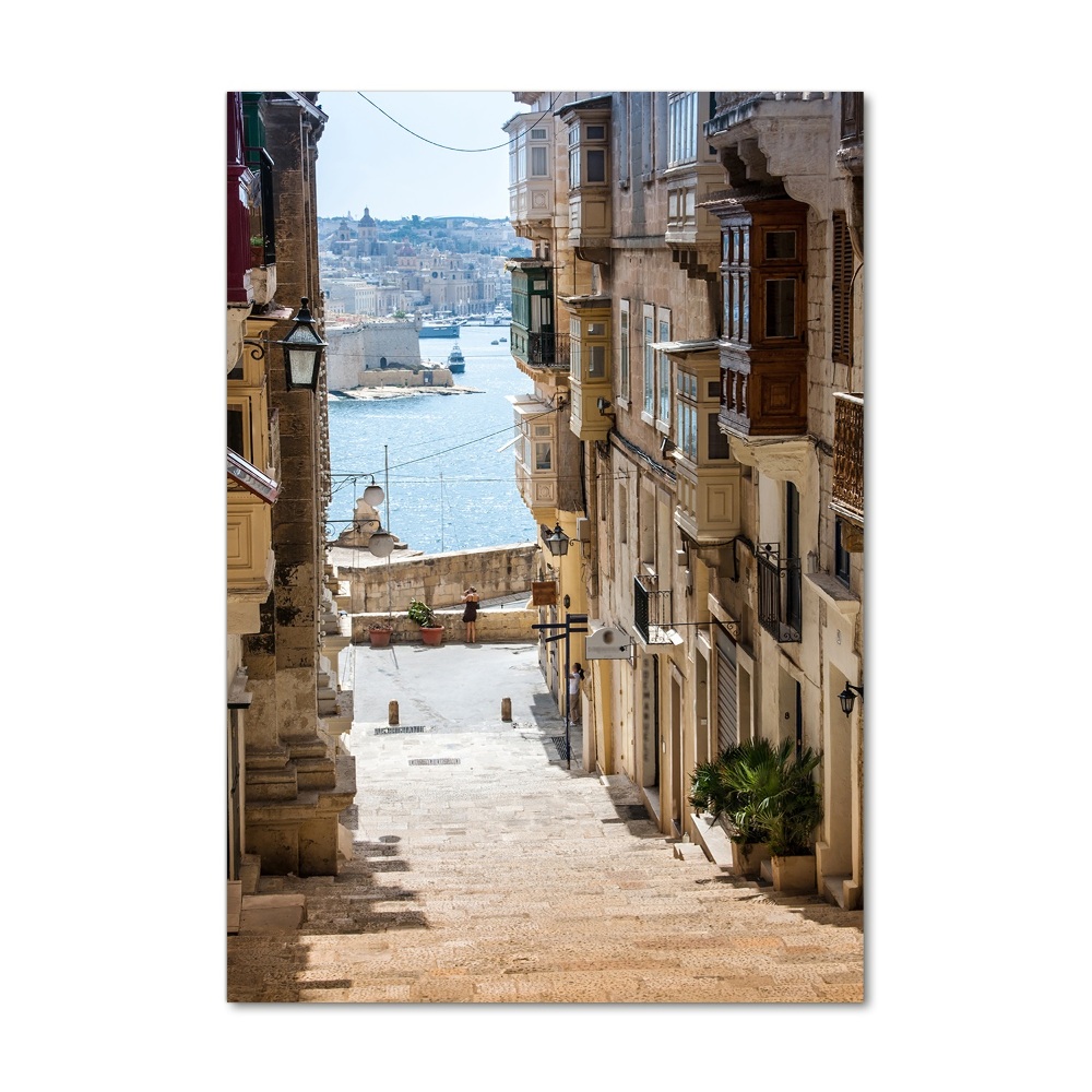 Photo printed on glass Streets in Malta