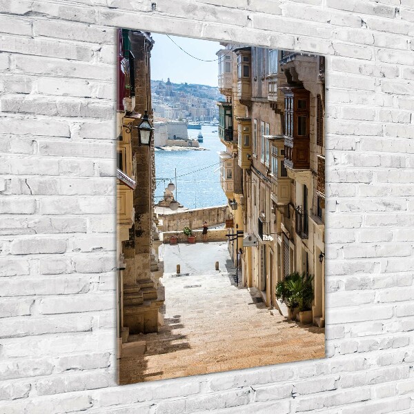 Photo printed on glass Streets in Malta