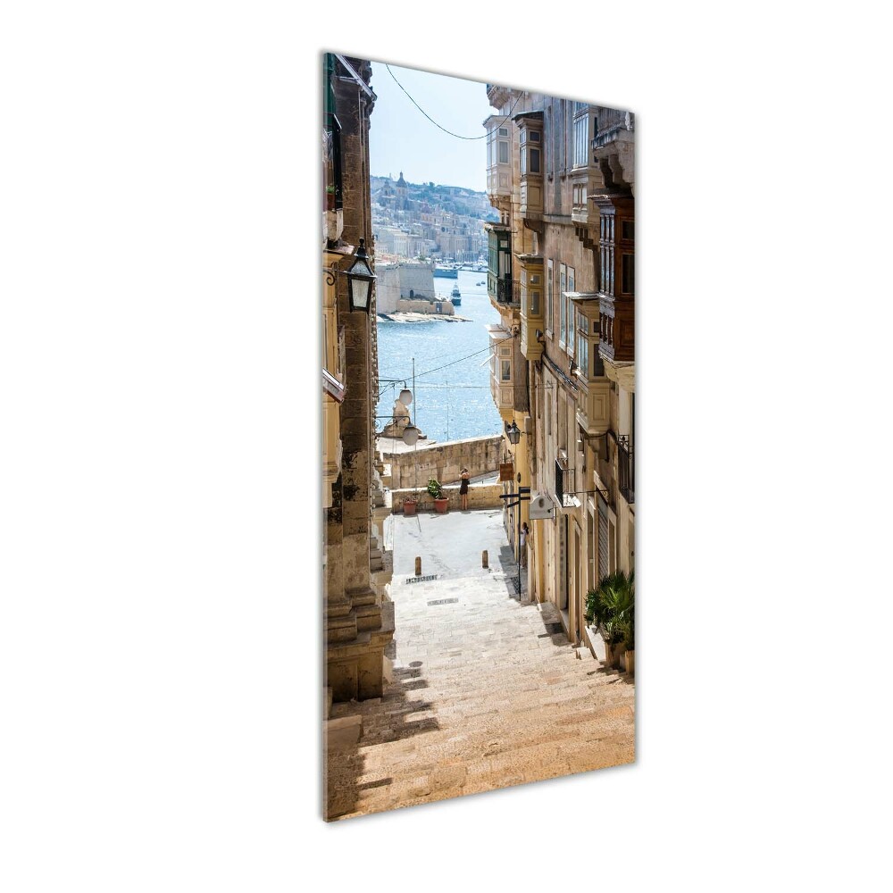 Photo printed on glass Streets in Malta