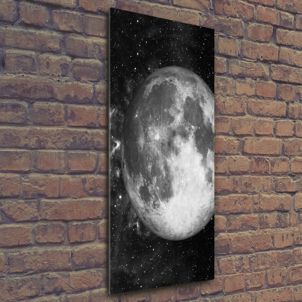 Glass picture wall art Moon