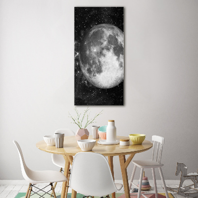 Glass picture wall art Moon