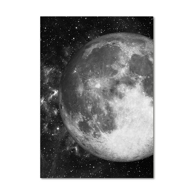 Glass picture wall art Moon