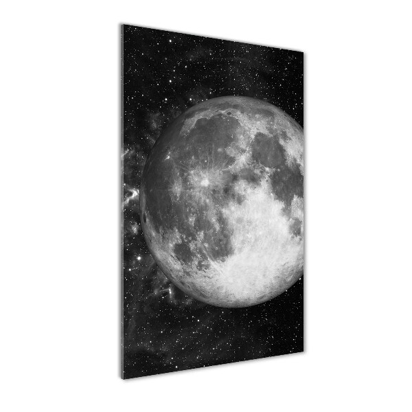 Glass picture wall art Moon