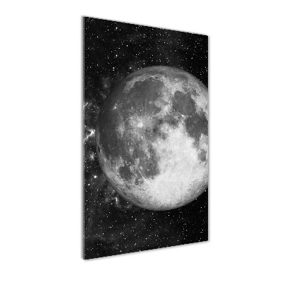 Glass picture wall art Moon