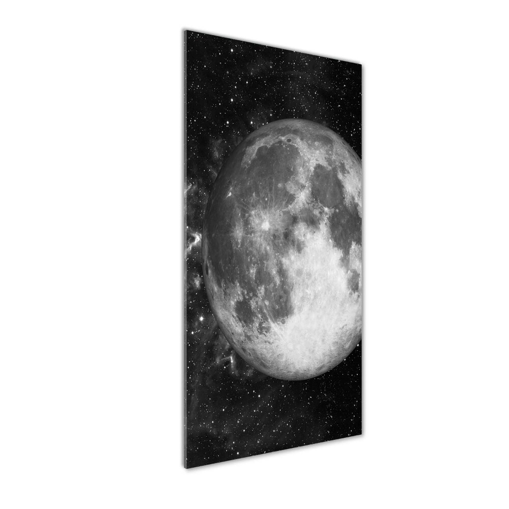 Glass picture wall art Moon