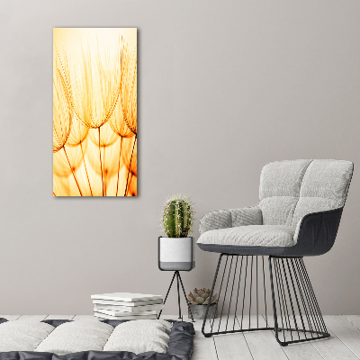 Glass wall art Dandelion seeds