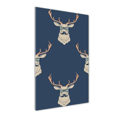 Photo printed on glass Hipster deer