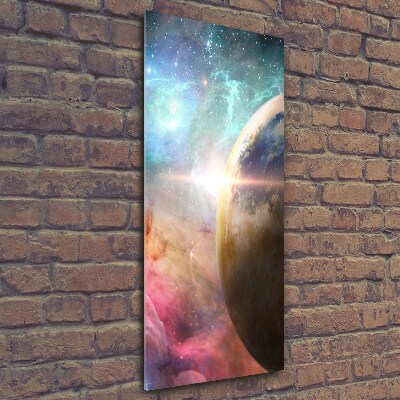 Printed glass wall art Galaxy