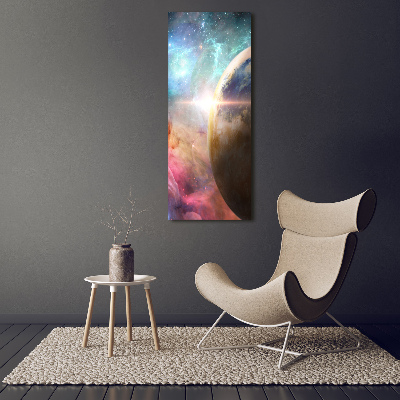 Printed glass wall art Galaxy