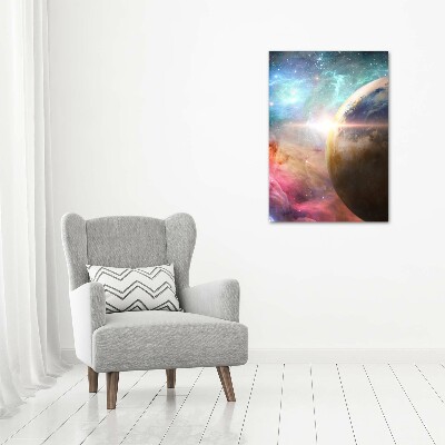 Printed glass wall art Galaxy