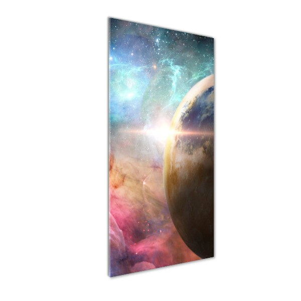 Printed glass wall art Galaxy