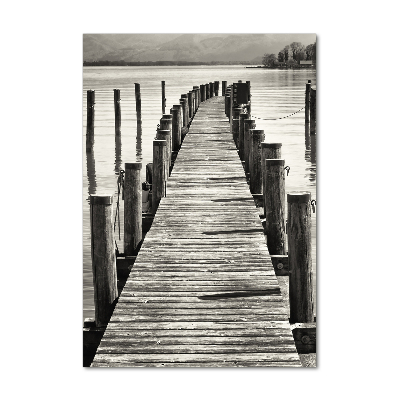 Photo printed on glass Wooden pier