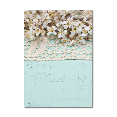 Print on a a glass Cherry blossoms